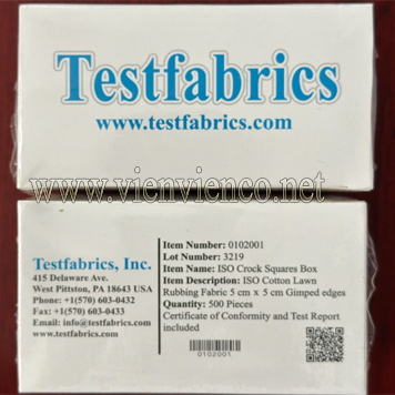 ISO Color Fastness to Rubbing Test Cloth
