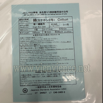 Vải thử nghiệm Cotton JIS L0803